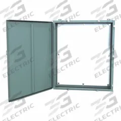 HAMMOND Electrical Enclosure: Steel, 42 in x 36 in x 8 in, NEMA 12/13/3R/4, w/Panel, Solid Cover (MPN 1418N4P8). Key specifications — Closure Method: Clamps; Brand: HAMMOND; Knockouts: Not Included.