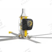 BIG ASS FANS Ceiling Fan: 193,396 cfm Airflow, 24 ft Blade Dia, Variable Speeds, 400 to 480V AC, PF6 (MPN F-PF63-2404S34S65). Key specifications — Voltage: 400 to 480V AC; Series: PF6; Number of Speeds: Variable; Phase: Three; Current: 30 A; Brand: BIG ASS FANS.