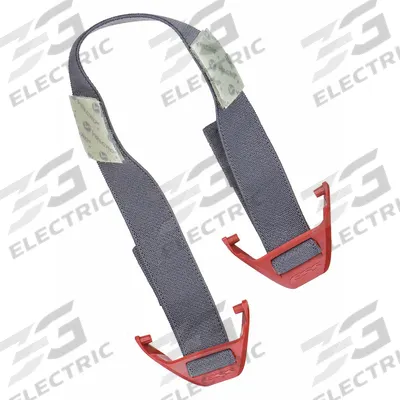 ESS Goggle Strap: NFPA 1977, Speed Clip, 4 in Overall Lg, Black - Straps for Safety Goggles