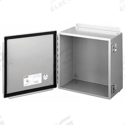 HOFFMAN Enclosure: Steel, 12 in x 10 in x 8 in, NEMA 12/13, Solid Cover - Steel Dust-Tight Enclosures