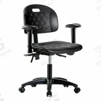 Ergonomic Chair: Polyurethane, Arms Included, Ht Range 17 1/4 in to 22 1/2 in, 18 in Seat Wd, Adj (MPN BR-HPDHCH-RG-T0-A1-RC-BLK). Key specifications — Foot Support: No; Back Tilt Backward: 13.5°; Back Tilt Forward: 10.5°; Base Material: Nylon; Brand: APPROVED VENDOR; Product Type: Ergonomic Chair; ESD-Safe: Not ESD Safe.