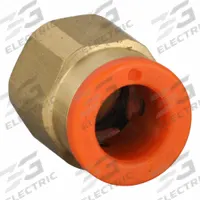 SMC Push-Fit Adapter Fitting: 1/4 in OD x 5 mm Pipe Size, Push-to-Connect x Metric, Brass, Brass (MPN KQ2H07-M5A). Key specifications — Brand: SMC; Thread Size A: M5x.08.
