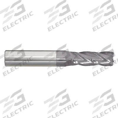 APPROVED VENDOR Square End Mill: Carbide, TiCN Coated, 4 Flute, 1/2" Mill Dia, 1-1/4" LOC - General Purpose Carbide Square End Mills