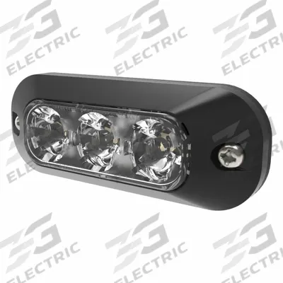 ECCO Warning Light: Perimeter Flashing Warning Light, Green, 5/8 in Overall Wd - Vehicle Perimeter Flashing Warning Lights