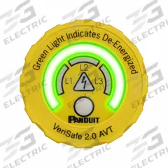 PANDUIT Absence of Voltage Tester: 1,000 V, CAT IV, IP54, For Three Phase, 8 ft Cable Lg (MPN VS2-AVT-3PF-08). Key specifications — Brand: PANDUIT; IP Rating: IP54.
