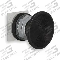 SCHNEIDER Mushroom Head Push Button: Black, 30 mm Mounting Size, Metallic, Maintained (MPN 9001KR9B). Key specifications — Brand: SCHNEIDER; Action: Maintained; Series: 9001K; Push Button Material Type: Metallic.