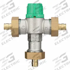 WILKINS Thermostatic Mixing Valve: 1/2 in Inlet Connection Size, 1/2 in Outlet Connection Size (MPN 12-ZW1070XLPEXF1960). Key specifications — attr1037830: Strainers; attr1037827: WILKINS.