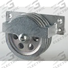 PEERLESS Pulley Block: Double Pulley Block, Mounted, Upright Mount, Lifting/Pulling, Bolt-On, Sleeve (MPN 3-120-30-86-). Key specifications — Operation: Pulling; Brand: PEERLESS; Housing Material: Steel; Sheave Material: Steel.