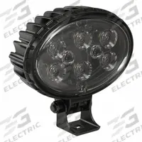 J.W. SPEAKER Work Light: Oval, Trapezoid, LED, Pedestal, Wire leads, Surface Mount, Black, IEC IP69K (MPN 735). Key specifications — Housing Color: Black; Brand: J.W. SPEAKER; Electrical Connection: Wire leads; Installation Type: Removable.