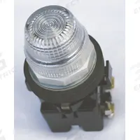 EATON Pilot Light: 30 mm Panel Mounting Size, Clear, LED, 120 V AC/DC Max Volt Rating (Supply) (MPN HT8HFCF7). Key specifications — Series: HT800; Brand: EATON; Includes Push-To-Test: No Push-To-Test Included.