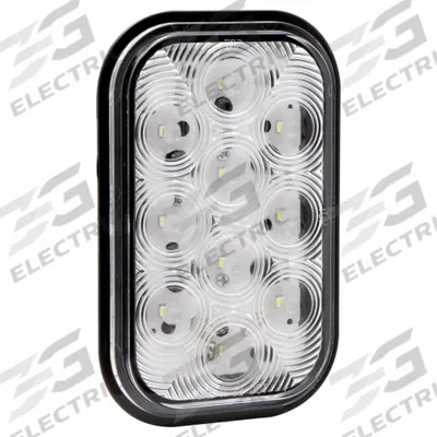 MAXXIMA Back-Up Light: LED, Backup/Reverse Light, White, Rectangular, 3 3/8 in Overall Ht - Backup/Reverse Lights