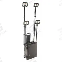 PELICAN Temporary Job Site Light: LED, 5,300 lm Max Brightness, 1 No. of Brightness Levels, IP54 (MPN 9470). Key specifications — Operating Voltage: 12V DC; Frame Color: Black; Brand: PELICAN.