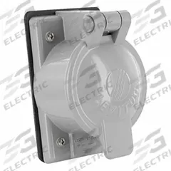 LEVITON Coverplate: Cast Aluminum, Single Receptacles, 1 Gangs, 4 3/4 in Overall Ht, Gray, Vertical (MPN 7770). Key specifications — Brand: LEVITON; Color: Gray; Compatible with Product Type: Single Receptacles; Mounting Orientation: Vertical.