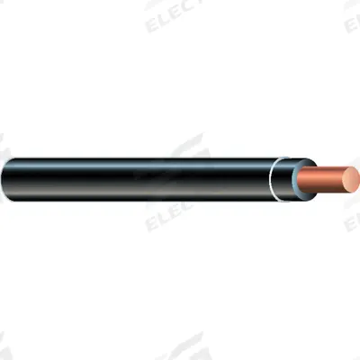 SOUTHWIRE Wire: Copper, 16 AWG, 1 Conductors, Solid, Black, 500 ft Lg - Copper TFN/TFFN Building Wires