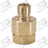 SNAP-TITE Hydraulic Quick Connect Hose Coupling: 3/4 in Coupling Size, Brass, Nitrile, Female NPTF (MPN BVEAN12-12F). Key specifications — Body Material: Brass; Seal Material: Nitrile; Brand: SNAP-TITE.