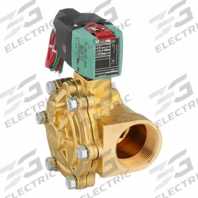 REDHAT Solenoid Valve: 2-Way, Normally Closed, 1 1/2 in Pipe Size, 24 to 120V AC/DC - 2-Way/2-Position, Normally Closed Solenoid Valves