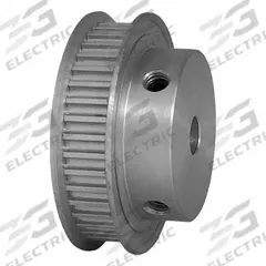DAYTON Timing Pulley: Curvilinear, Fixed, For HTD Timing Belt Section, For 6 mm Belt Wd, 40 Teeth (MPN 40-3M06-6FA3). Key specifications — Brand: DAYTON; Finish: Clear Anodized; For Belt Series: Powerhouse®.