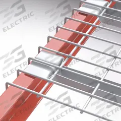 NASHVILLE WIRE Pallet Rack Decking: 52 in x 48 in, Waterfall, Flared Wire Decking, 4 ga Decking (MPN D4852EA4A2). Key specifications — Wire Decking Style: Flared; Finish: Powder Coated; Brand: NASHVILLE WIRE; Material: Steel; Decking Edge: Waterfall; Color: Gray.