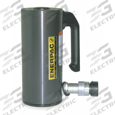 ENERPAC Hydraulic Ram: Single Acting, 50 ton Nominal Capacity, 4 in Nominal Stroke Lg - Lightweight Rams