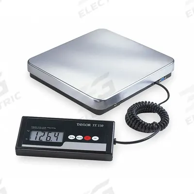 TAYLOR Industrial Bench Scale: 12 in x 12 1/4 in, Not IP Rated, Corded Remote - Bench Scales with Remote Indicator