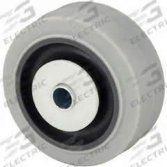 APPROVED VENDOR Caster Wheel: 3 in Wheel Dia., 1 1/4 in Wheel Wd, Rubber, 200 lb Load Rating, Gray (MPN 2RYW3). Key specifications — Wheel Core Material: Plastic; Wheel/Tread Color: Gray; Brand: APPROVED VENDOR.