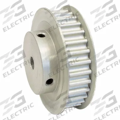 Dayton Timing Pulley: Modified Curvilinear, Fixed, For GT Timing Belt Section - GT Section Fixed-Bore Timing Pulleys with Hub