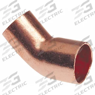 NIBCO Sweat Fitting Elbow: 3/4 in CTS x 3/4 in CTS, Cup x FTG, Wrot Copper (MPN 9046301) - Wrot Copper Tube Fittings