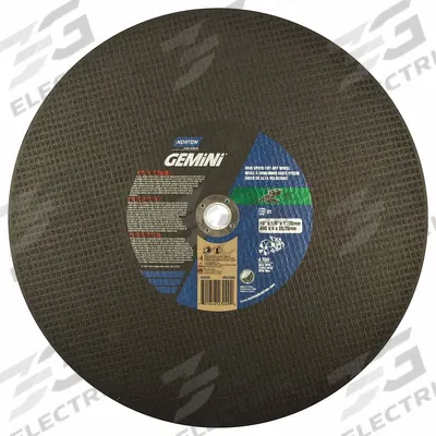 NORTON Abrasive Cut-Off Wheel: Type 1, 12" x 1/8", 20 mm/1" Arbor, Silicon Carbide - Cut-Off Wheels for Concrete & Masonry