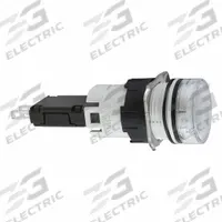 SCHNEIDER ELECTRIC Pilot Light: 16 mm Panel Mounting Size, White, LED, XB6 Series (MPN XB6AV1BB). Key specifications — Series: XB6; Brand: SCHNEIDER; Includes Push-To-Test: No Push-To-Test Included.