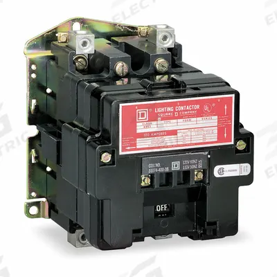 SQUARE D Lighting Magnetic Contactor: 2 Poles, 120V AC - Electrically Held Lighting Contactors