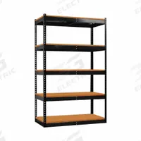 HALLOWELL Shelving Unit: Starter, Medium-Duty, 36 in x 24 in, 78 in Overall Ht, 5 Shelves, Open (MPN FKR362478-5S-W-ME). Key specifications — Finish: Powder Coated; Maximum Post Load Capacity: 2,875 lb with Beams Evenly Spaced at 42 in; Decking Material: Particleboard; Color: Black; Beam Profile: Angle; Brand: HALLOWELL; Side Panel: Open.