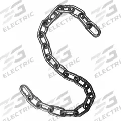 DAYTON Straight Chain: 3/16 in Chain Trade Size, 30 Chain Grade, Carbon Steel, Straight, Galvanized (MPN 34RY91). Key specifications — Brand: DAYTON.