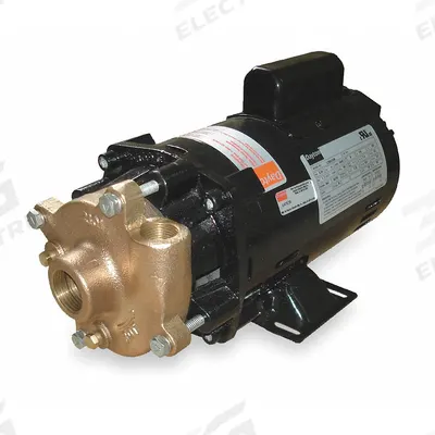 Dayton Centrifugal Pump: 1/2 hp, 115/230V AC, 44 ft Max Head, 1 1/4 in, 1 in Intake and Disch - 1/4 to 3/4 HP Straight Centrifugal Pumps