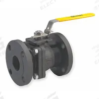 SHARPE Manual Two-Way Ball Valve: 1 1/2 in, Carbon Steel, Straight, Class 150 Flange, Two-Piece (MPN 4351003800). Key specifications — Brand: SHARPE; Seat Material: Polymer; Handle: Locking Lever.