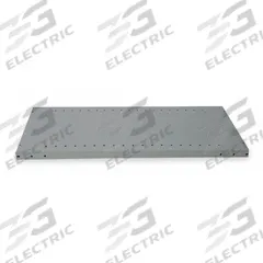 HALLOWELL Shelf: 36 in Overall Wd, 18 in Overall Dp, Solid Shelf, 22 ga, Dark Gray, 5 PK (MPN 5135-3618-5HG). Key specifications — attr37155: Dark Gray; attr37156: Powder Coated; attr55828: (20) Clips; attr37160: Steel; attr33654: HALLOWELL.