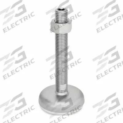 JW WINCO Male-End Leveling Mount: Swiveling Stud, 5/8"-11 Thread Size, 3.94 in - Non-Skid Male Leveling Mounts