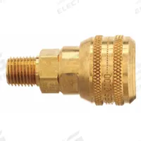 HANSEN Quick Connect Hose Coupling: 1/4 in Body Size, 1/4 in Hose Fitting Size, Push-to-Connect (MPN 3100E). Key specifications — Thread Size: 1/4" -18; Coupling Locking Type: Push-to-Connect; Brand: HANSEN.