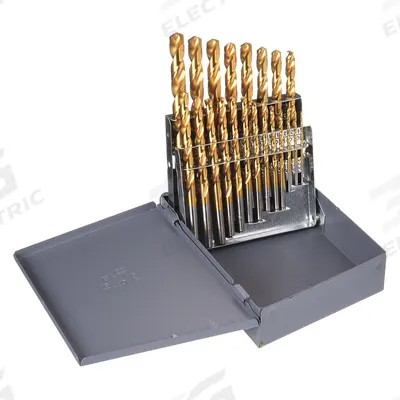 CHICAGO-LATROBE Jobber Length Drill Bit Set: 21 Pc, 1/16" to 3/8" by 64ths - NAS-Spec High-Speed Steel Jobber-Length Drill Bit Sets for Aerospace