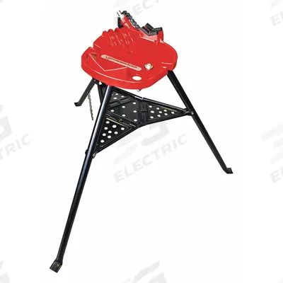ROTHENBERGER Portable Tribench: Folding Leg, 0.13 in – 6 in Pipe Size Range, 180 cm Max Ht - Portable Chain Vises