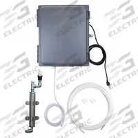 BEST SANITIZERS, INC. Doorway Foam Unit: DFX0004, 120 V AC Volt, 1/2 in Drain Connection. Key specifications — Brand: BEST SANITIZERS, INC.; Material: Stainless Steel; Manufacturer Part Number: DFX0004; External Water Connection: Yes.