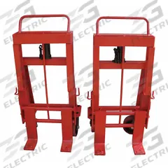 DAYTON Machinery and Equipment Mover: 4,000 lb, 23 in L x 16 1/2 in W x 43 5/8 in H Overall (MPN 13V414). Key specifications — Handle Type: Flow-Back; Includes Straps: Without Straps; Brand: DAYTON.
