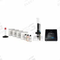THERMO SCIENTIFIC pH Meter Kit: ORP/pH/Temp, pH Electrode Storage Sleeve and Base, ±0.002 pH (MPN PSTAR2145). Key specifications — pH Accuracy: ±0.002 pH; Temp Compensation: Automatic; Measurement Components Included: 096019-WA Stirrer Probe; Reagents and Solutions Included: pH 4, 7, 10 Buffers and Rinse Solution Pouches; Test Parameters: ORP; Other Accessories Included: pH Electrode Storage Sleeve and Base; Manufacturer Part Number: PSTAR2145.