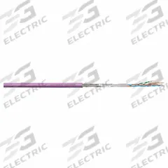 CHAINFLEX Bus Cable: (4) 24 AWG (0.25), PVC, Order by the Foot, Ethernet/CAT5, Red (MPN CFBUS-PVC-040). Key specifications — Bus System: Ethernet/CAT5; Conductor Grouping: (4) 24 AWG; Minimum Bend Radius Factor - Fixed: 7 x OD; Minimum Bend Radius Factor - Flexible: 10 x OD; Shielding: Shielded; Brand: CHAINFLEX.