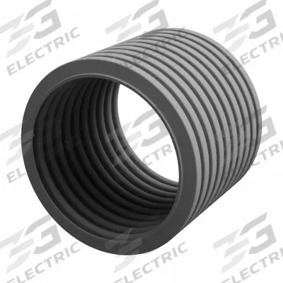 REIKU Corrugated Loom Tubing: 2 1/4 in Nominal Size, 98 ft Overall Lg, Polyamide 12 - Continuous-Flex Corrugated Tubing