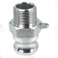 Cam and Groove Adapter: 3/4 in Coupling Size, 3/4"-14 Thread Size, 2 9/32 in Overall Lg, MNPT (MPN PLE116). Key specifications — Thread Size: 3/4"-14; Fitting Type: MNPT; Includes Locking Arm: No; Body Material: 316 Stainless Steel; Brand: APPROVED VENDOR.