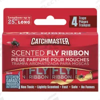 CATCHMASTER Fly Trap: For Use On Flying Insects, Paper Trap, Indoor/Outdoor Use, 4 PK (MPN 9144M4). Key specifications — Brand: CATCHMASTER; Indoor/Outdoor Use: Indoor/Outdoor; Insect Group: Flying; Targeted Insects: Flies; Trap Style: Paper.