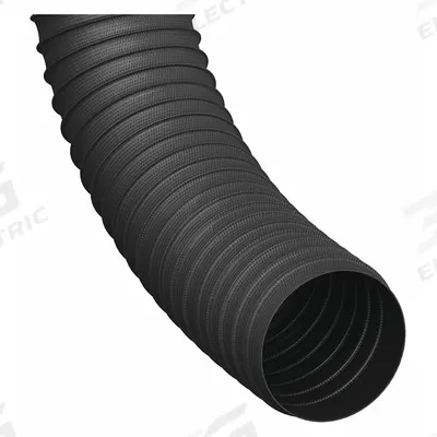 HI-TECH DURAVENT Industrial Ducting Hose: 3 in Hose Inside Dia., 25 ft Hose Lg, 23 psi - Polyester Fabric Duct Hoses for Dust with Neoprene Coating