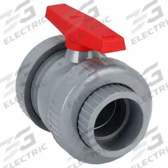 APPROVED VENDOR Manual Two-Way Ball Valve: 4 in, PVC, Straight, Socket x FNPT, Std Port Ball Port (MPN 4PGE1). Key specifications — attr1008170: APPROVED VENDOR; attr1017899: Lever.