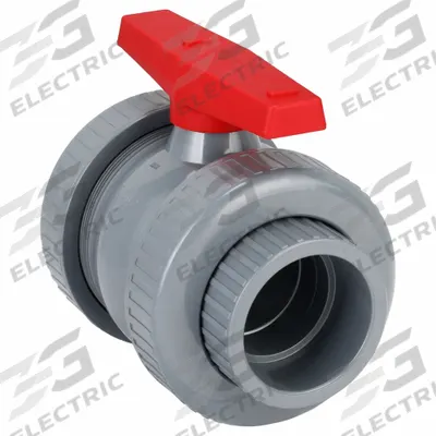 APPROVED VENDOR Manual Two-Way Ball Valve: 4 in, PVC, Straight, Socket x FNPT - PVC Ball Valves