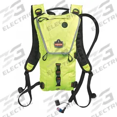 CHILL-ITS BY ERGODYNE Hydration Pack: High-Visibility Lime, 3 L Fluid Capacity, 16 1/4 in Overall Lg (MPN 5156). Key specifications — Brand: CHILL-ITS BY ERGODYNE; Material: Polyester.
